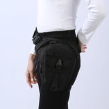 Maxbell Drop Leg Bag Decor Fishing Travel Portable Crossbody Bag Organizer Thigh Bag black