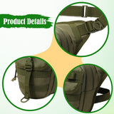 Maxbell Drop Leg Bag Decor Fishing Travel Portable Crossbody Bag Organizer Thigh Bag Green