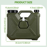 Maxbell Water Container with Spigot Bucket Water Tank for Fishing Backpacking Picnic 12L Green