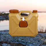 Maxbell Water Container with Spigot Bucket Water Tank for Fishing Backpacking Picnic 12L Yellow