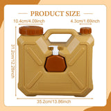 Maxbell Water Container with Spigot Bucket Water Tank for Fishing Backpacking Picnic 12L Yellow