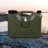 Maxbell Water Container with Spigot Bucket Water Tank for Fishing Backpacking Picnic 18L Green