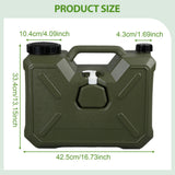 Maxbell Water Container with Spigot Bucket Water Tank for Fishing Backpacking Picnic 18L Green