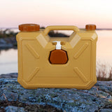 Maxbell Water Container with Spigot Bucket Water Tank for Fishing Backpacking Picnic 18L Yellow