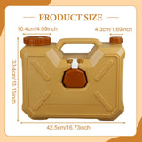 Maxbell Water Container with Spigot Bucket Water Tank for Fishing Backpacking Picnic 18L Yellow