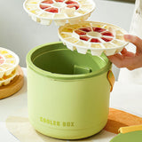 Maxbell Insulated Ice Bucket Storage Bin Ice Cube Tray Champagne Bar Club Cooler Box Yellow