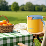 Maxbell Insulated Ice Bucket Storage Bin Ice Cube Tray Champagne Bar Club Cooler Box Yellow