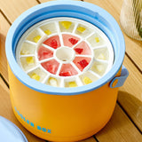 Maxbell Insulated Ice Bucket Storage Bin Ice Cube Tray Champagne Bar Club Cooler Box Yellow
