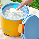 Maxbell Insulated Ice Bucket Storage Bin Ice Cube Tray Champagne Bar Club Cooler Box Yellow