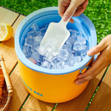 Maxbell Insulated Ice Bucket Storage Bin Ice Cube Tray Champagne Bar Club Cooler Box Yellow