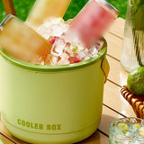 Maxbell Insulated Ice Bucket Storage Bin Ice Cube Tray Champagne Bar Club Cooler Box Yellow