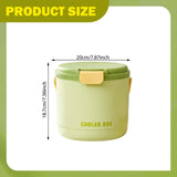 Maxbell Insulated Ice Bucket Storage Bin Ice Cube Tray Champagne Bar Club Cooler Box Green
