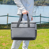 Maxbell Insulated Lunch Bag Leakproof Portable Cooler Tote for Office Outdoor Hiking Gray