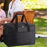 Maxbell Insulated Lunch Bag Leakproof Portable Cooler Tote for Office Outdoor Hiking Black