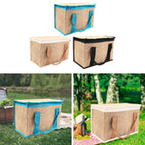 Maxbell Insulated Food Delivery Bag Adults Grocery Tote for Travel Restaurant Office Khaki Blue