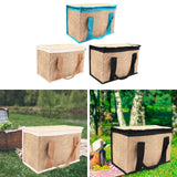 Maxbell Insulated Food Delivery Bag Adults Grocery Tote for Travel Restaurant Office Khaki Blue