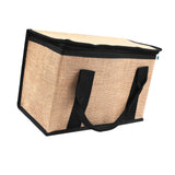 Maxbell Insulated Food Delivery Bag Adults Grocery Tote for Travel Restaurant Office Khaki Black