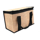 Maxbell Insulated Food Delivery Bag Adults Grocery Tote for Travel Restaurant Office Khaki Black