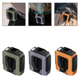Maxbell Waist Fan 100 Gears Flashlight Cooling Fan for Backpacking Courier Farm Work Green