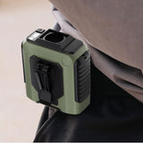 Maxbell Waist Fan 100 Gears Flashlight Cooling Fan for Backpacking Courier Farm Work Green