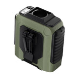 Maxbell Waist Fan 100 Gears Flashlight Cooling Fan for Backpacking Courier Farm Work Green