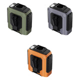 Maxbell Waist Fan 100 Gears Flashlight Cooling Fan for Backpacking Courier Farm Work Green