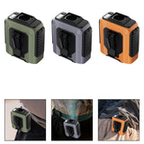 Maxbell Waist Fan 100 Gears Flashlight Cooling Fan for Backpacking Courier Farm Work Green