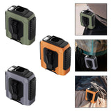 Maxbell Waist Fan 100 Gears Flashlight Cooling Fan for Backpacking Courier Farm Work Green