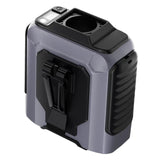 Maxbell Waist Fan 100 Gears Flashlight Cooling Fan for Backpacking Courier Farm Work Grey