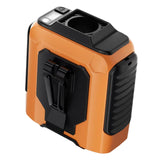 Maxbell Waist Fan 100 Gears Flashlight Cooling Fan for Backpacking Courier Farm Work Orange