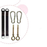 Maxbell Hanging Tree Swing Patio Garden Kids Adults Lawn Christmas Wooden Swing Seat 60cmx20cm