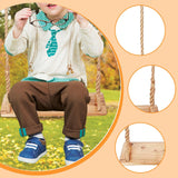 Maxbell Hanging Wood Swing Easy Installation Funny Kids Swing Set for Park Lawn Yard