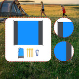 Maxbell Beach Blanket Toy Pad Waterproof Foldable 78.74inchx82.68inch Picnic Blanket blue gray
