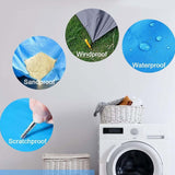 Maxbell Beach Blanket Toy Pad Waterproof Foldable 78.74inchx82.68inch Picnic Blanket blue gray