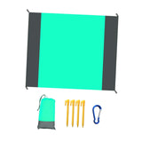 Maxbell Beach Blanket Toy Pad Waterproof Foldable 78.74inchx82.68inch Picnic Blanket Green gray