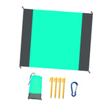 Maxbell Beach Blanket Toy Pad Waterproof Foldable 78.74inchx82.68inch Picnic Blanket Green gray