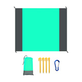 Maxbell Beach Blanket Toy Pad Waterproof Foldable 78.74inchx82.68inch Picnic Blanket Green gray