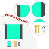 Maxbell Beach Blanket Toy Pad Waterproof Foldable 78.74inchx82.68inch Picnic Blanket Green gray