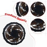 Maxbell Cooling Vest Fan Silent Air Conditioning Clothing Fan for Work Summer Sports 12V