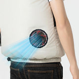 Maxbell Cooling Vest Fan Silent Air Conditioning Clothing Fan for Work Summer Sports 12V