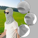 Maxbell Balaclava Face Mask Comfortable Summer Face Cover for Cycling Fishing Riding Gray