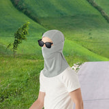 Maxbell Balaclava Face Mask Comfortable Summer Face Cover for Cycling Fishing Riding Gray