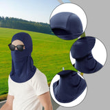 Maxbell Balaclava Face Mask Comfortable Summer Face Cover for Cycling Fishing Riding Dark Blue
