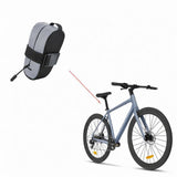 Maxbell Bicycle Saddle Bag with Zipper Cycling Accessories Portable Travel Seat Pack Argent Reflective