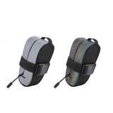 Maxbell Bicycle Saddle Bag with Zipper Cycling Accessories Portable Travel Seat Pack Argent Reflective