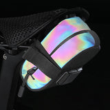 Maxbell Bicycle Saddle Bag with Zipper Cycling Accessories Portable Travel Seat Pack Colorful Reflective