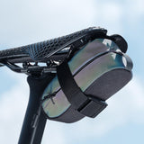 Maxbell Bicycle Saddle Bag with Zipper Cycling Accessories Portable Travel Seat Pack Colorful Reflective