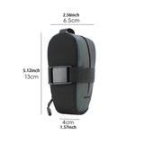 Maxbell Bicycle Saddle Bag with Zipper Cycling Accessories Portable Travel Seat Pack Colorful Reflective