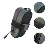 Maxbell Bicycle Saddle Bag with Zipper Cycling Accessories Portable Travel Seat Pack Colorful Reflective