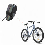 Maxbell Bicycle Saddle Bag with Zipper Cycling Accessories Portable Travel Seat Pack Colorful Reflective